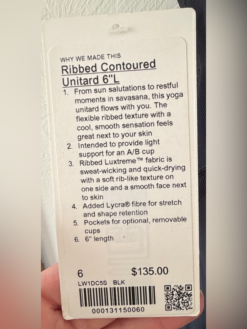 NWT- Lululemon Ribbed Contour Unitard - Picture 8 of 12